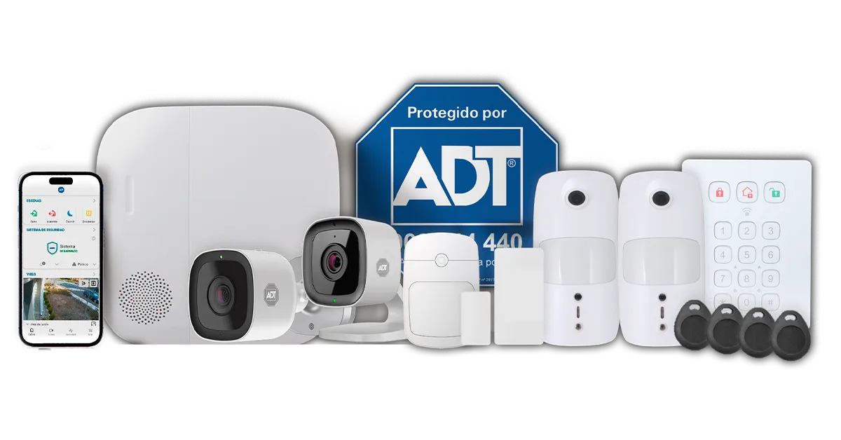 Kit de alarma ADT con control desde el móvil