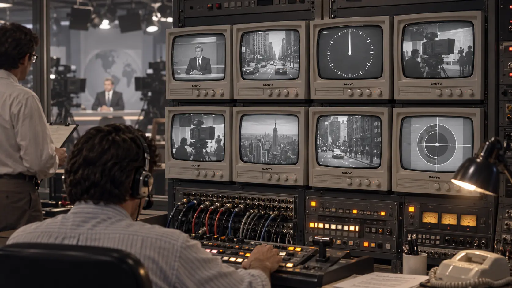Visualización conceptual de un control de televisión